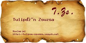 Tulipán Zsuzsa névjegykártya